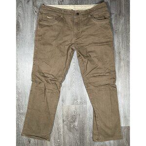 Kuhl Rebel Hiking Outdoor Tan Brown Vintage Patina Dye Pants - Men Size 40 X 31